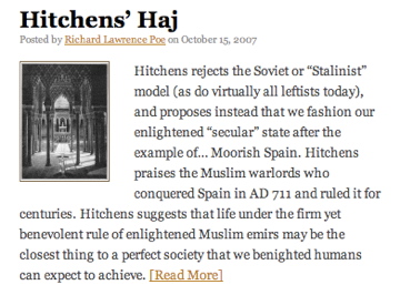 Hitchens Teaser, Part II: TakiMag.com